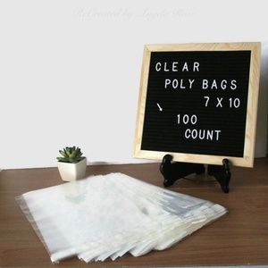100 7 x 10 Poly Bags - Clear